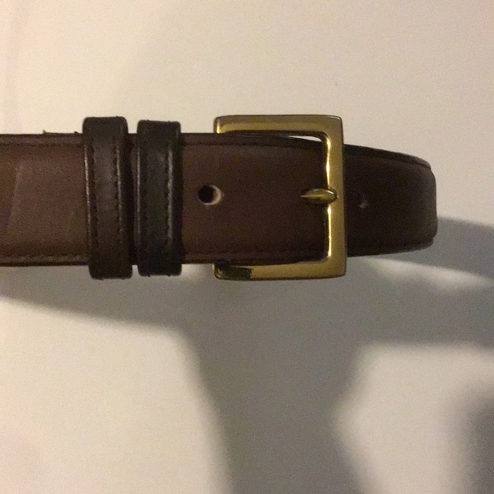 Coach leather belt